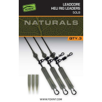 FOX - Montáž Naturals Leadcore Heli Rig Leaders, 75cm, 3ks, 50lb