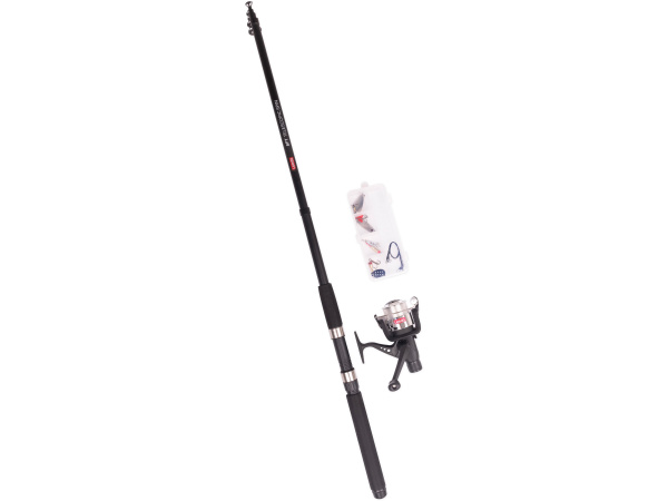 Prut s navijákem Leeda 8ft (2,4m) Telescopic Spin Fishing Kit