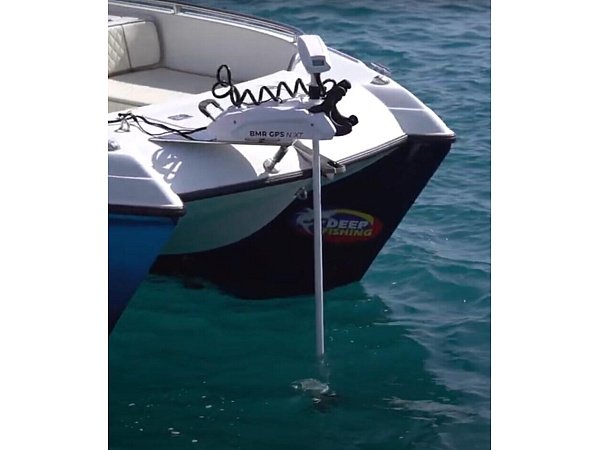 Rhino příďový elektromotor BMR GPS NxT 65 Longshaft 12V electric outboard motor white