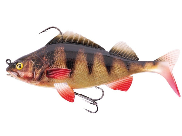 Fox Rage - Nástraha Replicant perch s háčkem a trojháčkem 18cm, 85g, natural perch