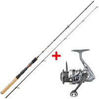 Garbolino prut Proxima JetSpin M 2,40m, 10-30g + naviják G-Spin 351FD