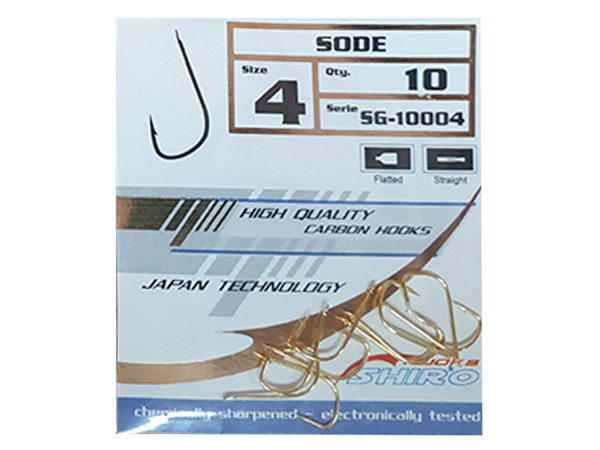 SHIRO- Háčky Sode s lopatkou - 10ks - vel. 7 - VÝPRODEJ