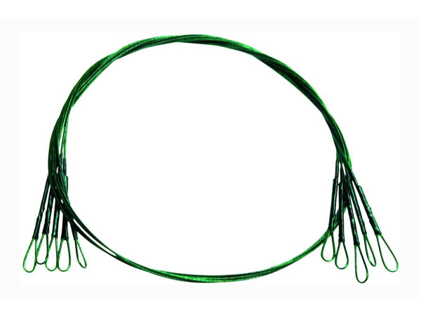 Carp System - Lanko ocelové s plastovým povrchem a očky - 30cm - 12kg