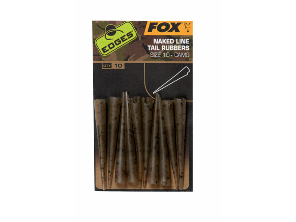FOX - Edges Camo Naked Line Tail Rubbers, vel. 10