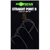 KORDA Háčky Straight Point Barbless 10 ks vel. 2