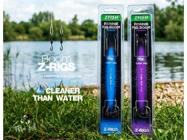 ZFISH Zatavený Návazec  Ronnie Rig Boom 18cm/30lbs