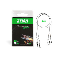 ZFISH Lanko Titanium Leader - 2ks - Délka 15cm/7Kg