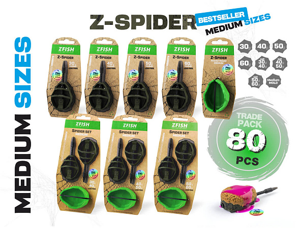 ZFISH Trade Pack Method Feeder Spider Medium 80 ks