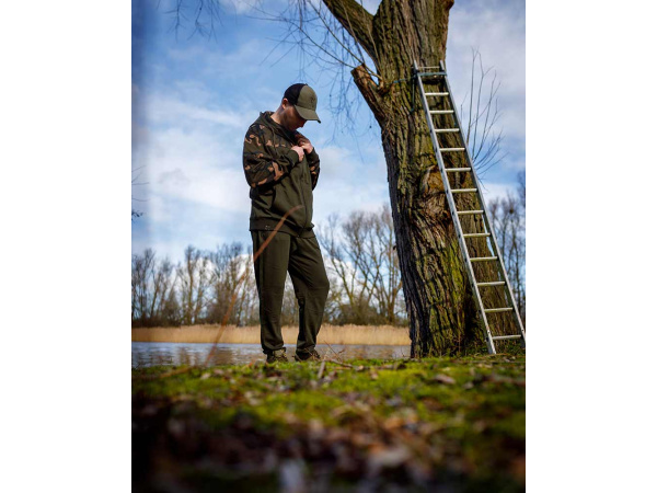 Fox LW Khaki/Camo Split Zip Hoody
