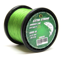 RCM - Spletaná šňůra Extra strong braided line - zelená - 1000m