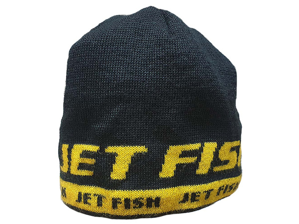 JET FISH Čepice zimní vypletená černá