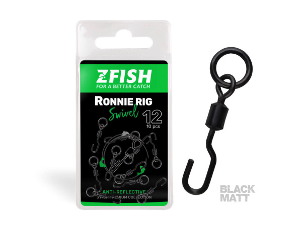 ZFISH Obratlík Ronnie Rig Swivel Matt vel.12