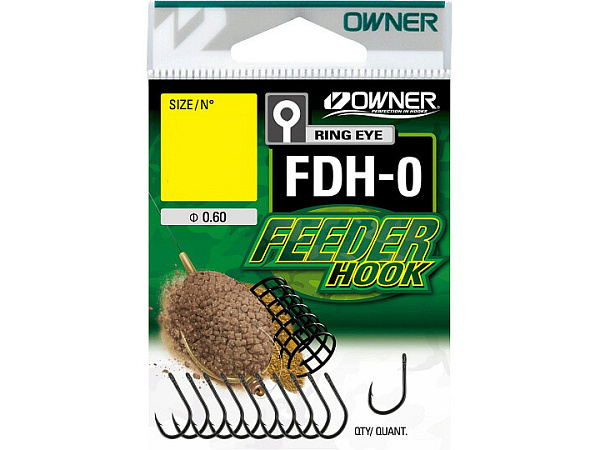 Owner - Háčky FDH-0 FEEDER HOOK s očkem