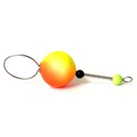 Bubeník - číhátko pod prut 40mm - žluté/červené