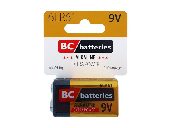BC - Baterie 9V Extra power Alkalická.