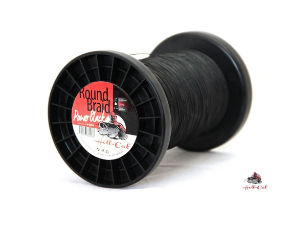 Hell-Cat Splétaná šňůra Round Braid Power Black - Návin