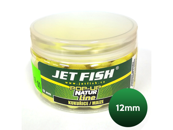 JET FISH - POP UP Boilie NATUR line 12mm - Kukuřice