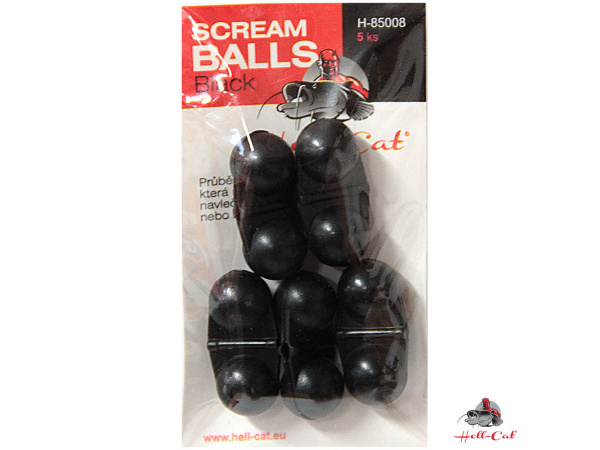 Hell-Cat Chrastítko Scream Balls Black,5ks