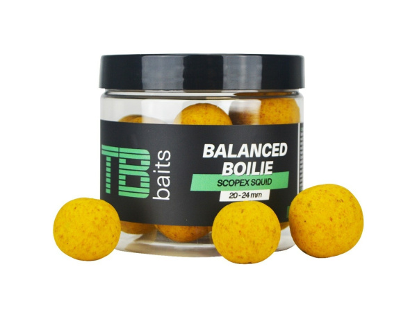 TB baits - Vyvážené Boilie Balanced + Atraktor 100g 20-24mm