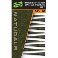 FOX - Převleky Edges Naturals Power Grip Naked Line Tail Rubbers Size 7, 10ks