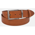 MERCUCIO - Pánský kožený opasek 740 - koňak hladký přezka Vavrinec