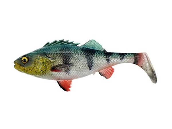 SAVAGE GEAR - Nástraha 4D Perch shad 12,5cm / 20g - Firetiger - VÝPRODEJ
