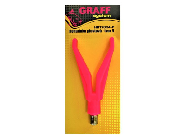 GRAFF - Rohatinka plastová tvar V růžová