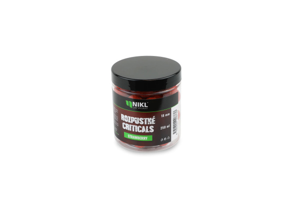 Nikl Rozpustné Criticals boilie Strawberry 250ml