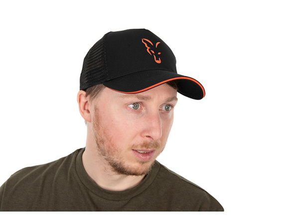 FOX - Kšiltovka Collection Trucker Cap Black/Orange