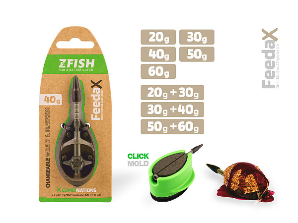 ZFISH Krmítko Method Feeder Feeda X