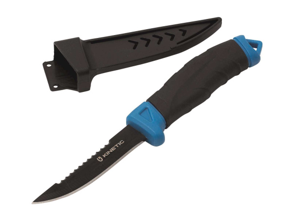 Kinetic - Nůž Fishing knife w/scaler 4´´black/blue