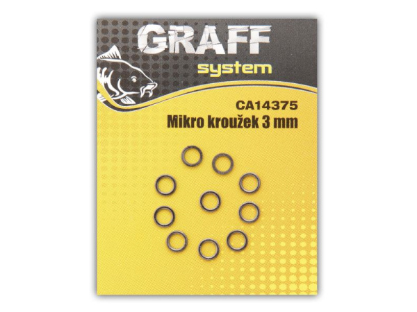 GRAFF - Mikro kroužek 3mm bal.10ks