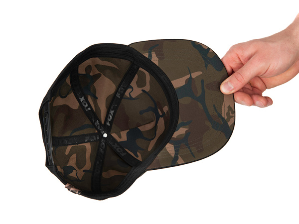 FOX - Kšiltovka Black/Camo Flat Peak Snapback Cap