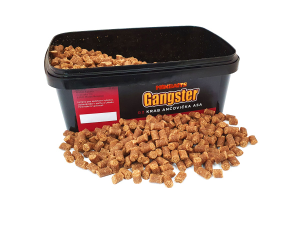 Mikbaits - Pelety Gangster 700g / 6mm - G2 Krab Ančovička Asa