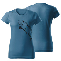 Giants fishing Tričko dámské modré Plavající kapr|vel. XS