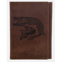 MERCUCIO - Pouzdro na rybářské doklady Štika plná