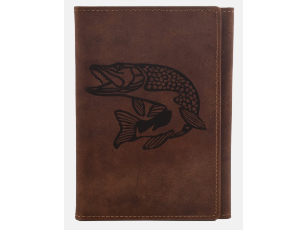 MERCUCIO - Pouzdro na rybářské doklady Štika plná