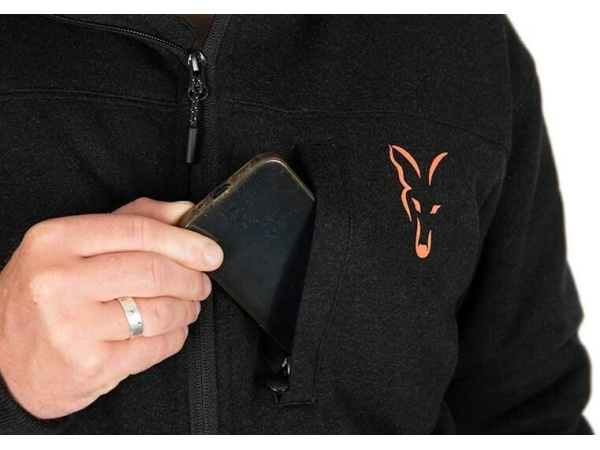 FOX - Mikina Collection Sherpa Hoodie Black & Orange