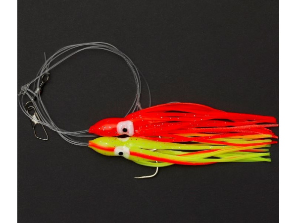 RON THOMPSON - Návazec Sea rig 8 / octopus 12cm UV / háček vel. 5/0 / vlasec 0,60mm