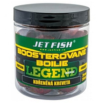 JET FISH Legend Range Boosterované boilie 250ml 20mm Kořeněná kreveta