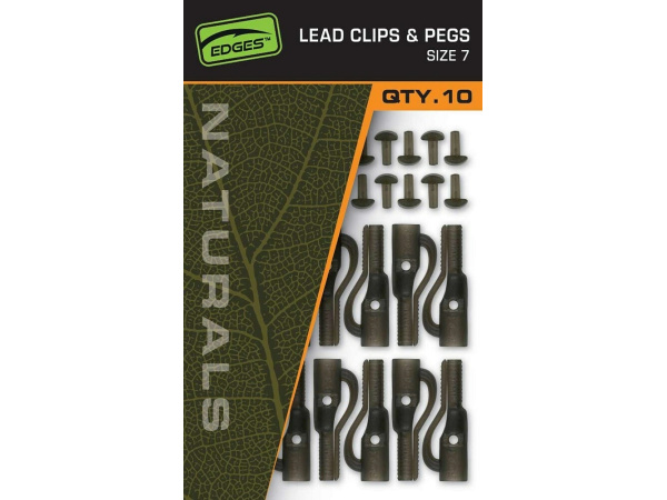 FOX - Závěsky Edges Naturals Lead Clips Pegs Size 7