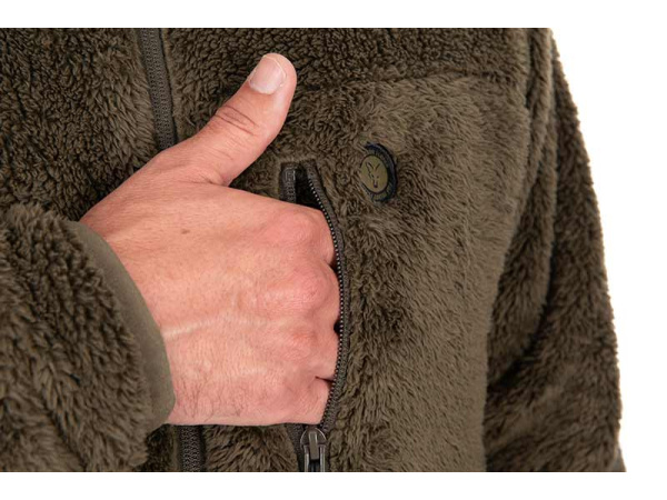 Fox HD Premium Full Zip Teddy Jacket - Khaki
