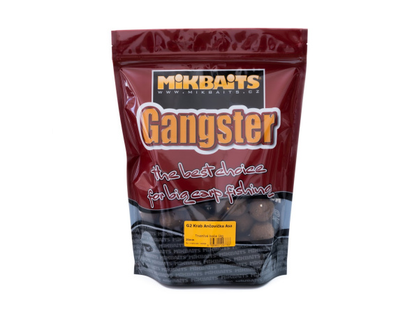 Mikbaits - Boilie Gangster 300g 30mm - G2 krab ančovička asa