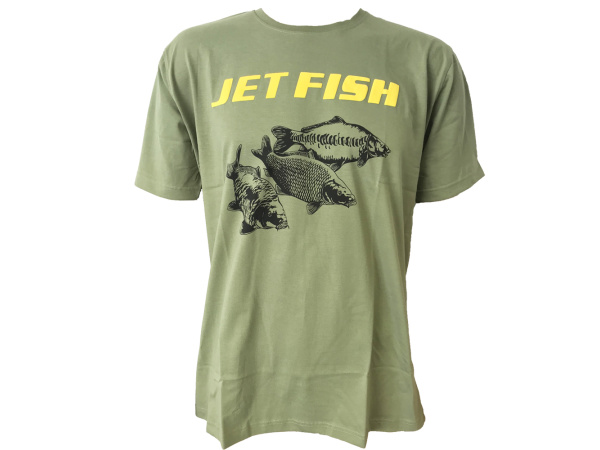 JET FISH Tričko olivové zelené vel. XL