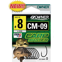 Owner - Háčky CM-9  CURVE SHANK s očkem, bal. 9ks, vel. 6