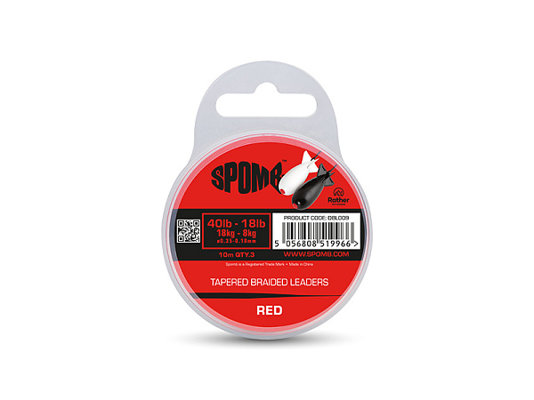 Spomb Tapered Braided Leaders 40lb-18lb