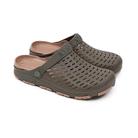 Fox Khaki clogs - sz 12 / 46