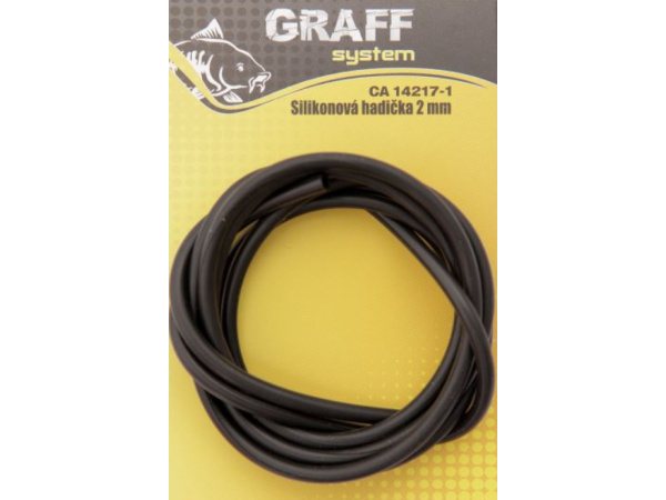 GRAFF -Silikonová hadička černá