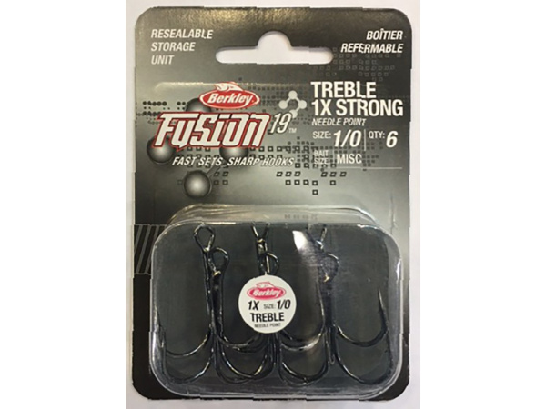 Berkley - Trojháčky Fusion 19 Treble 1X hooks