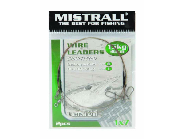 MISTRALL- Lanko WIRE LEADERS 1x7 30cm
